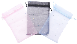 Organza bags with dots