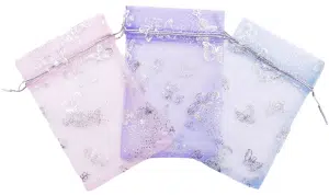 Organza bags with butterflies