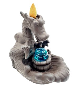 Backflow Incense Burner hand with lotus