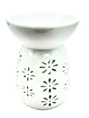 Wholesale - White Oil Burner with Jasmine Flowers