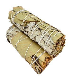 Wholesale - White Sage & Eucalyptus Smudge Stick 12cm (3 x 25-30g)