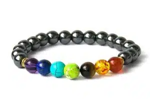 0,8cm bracelet Hematite 7 Chakra