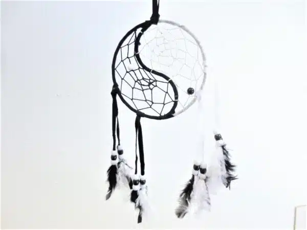 11cm round yin yang Dreamcatchers (6pc)