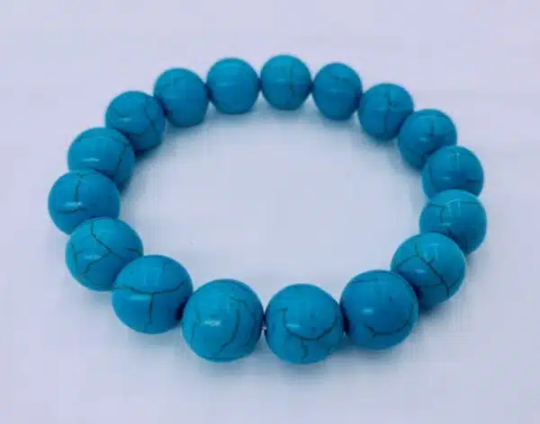 12mm Gemstone Bracelet without Gift Box - Turquoise