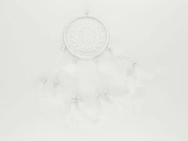 13cm crochet dream catcher white - 3 pieces