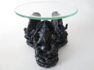 3 black Ganesh oil burner