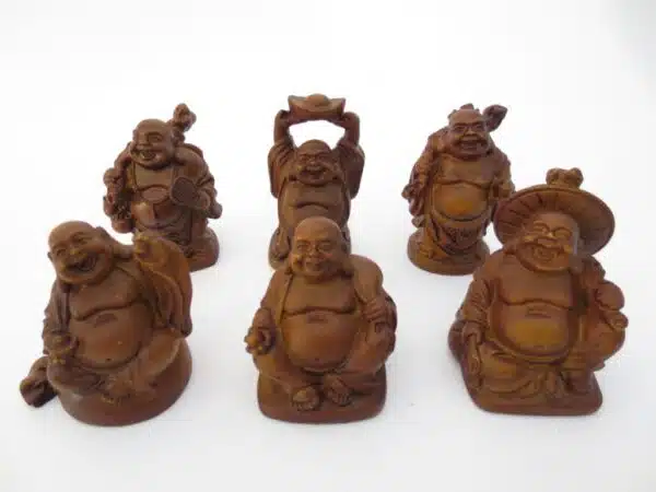 5 cm Buddha Set Brown (6pcs)