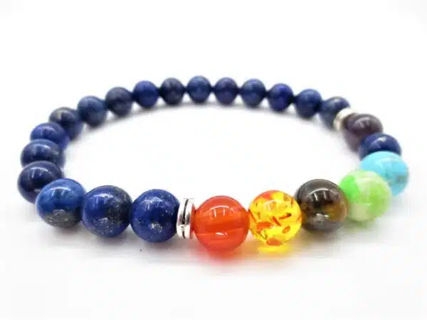 8mm bracelet Lapiz Lazuli 7 Chakra