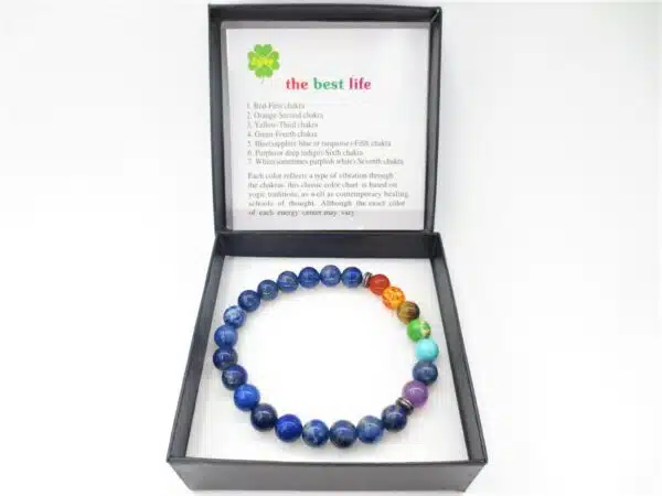 8mm bracelet Lapiz Lazuli 7 Chakra