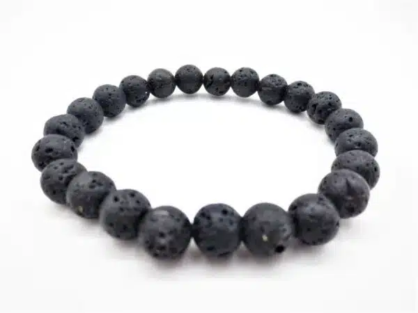 8mm gemstone bracelace Lava stone