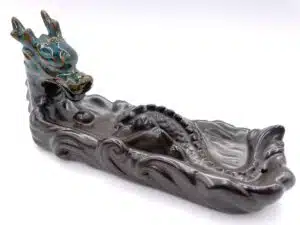 Backflow Incense Burner Dragon Moss Green