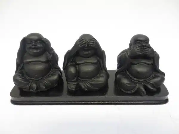 Buddhas Black hear see silence small