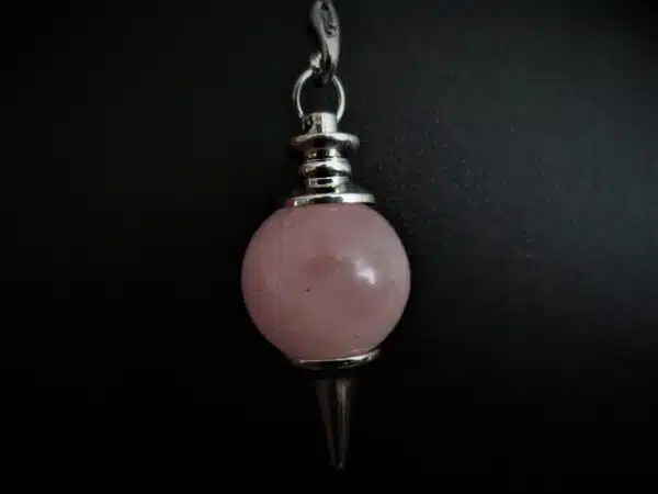 Chakra Pendulum hanger ball Rosequartz