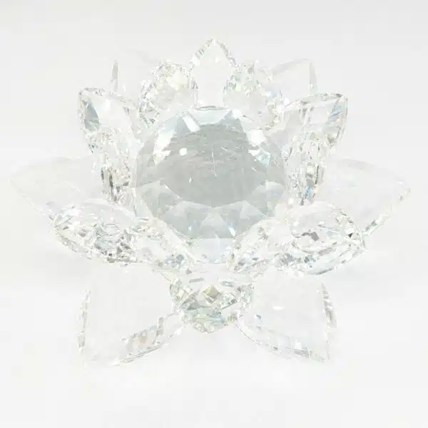 Cristal lotus white 12 cm