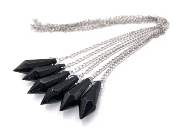 Crystal Pendulum - Black (6pcs)