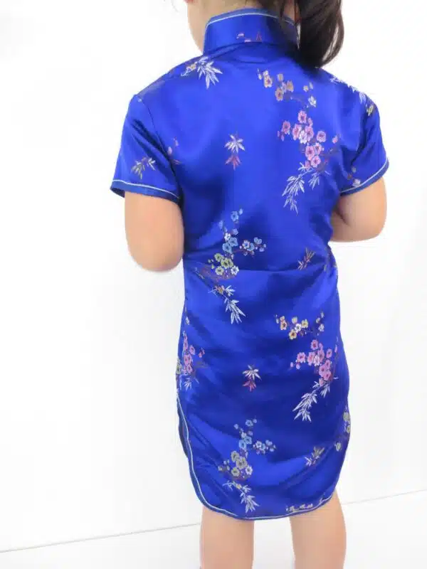 Girls Dress blossom dark blue