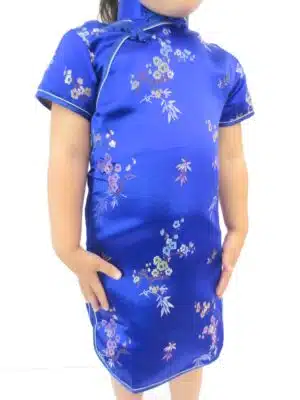 Girls Dress blossom dark blue