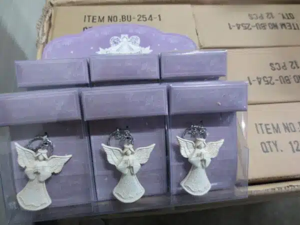 Guardian Angel keyrings set full carton (12 sets)