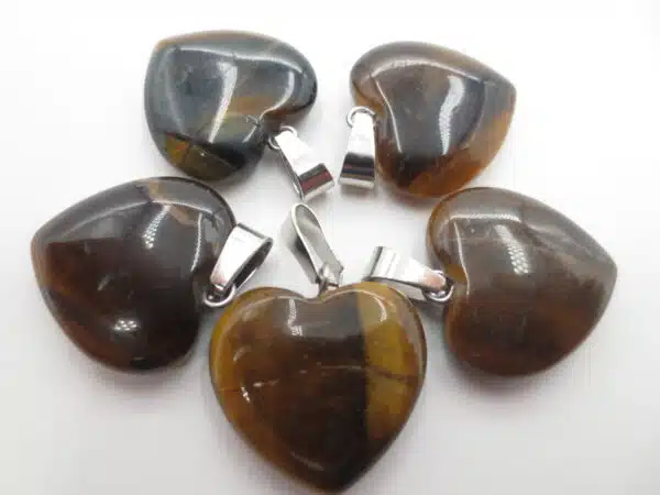 Heart Pendant Wholesale -Tiger-Eye