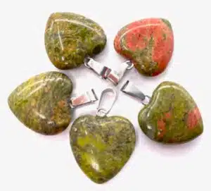 Heart Pendant Wholesale - Unakite