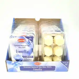 HEM Scented Natural Soy Vanilla Wax Melts - 12 Packs of 6