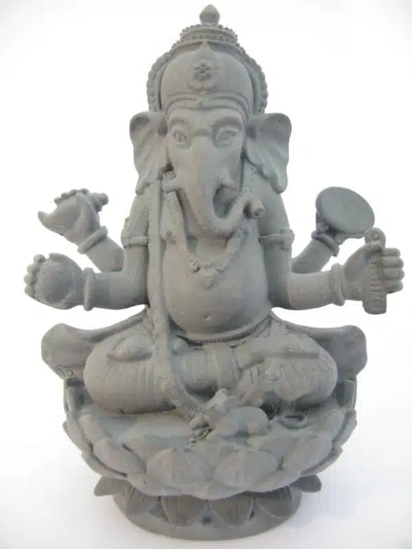 Hematite Ganesha statue small