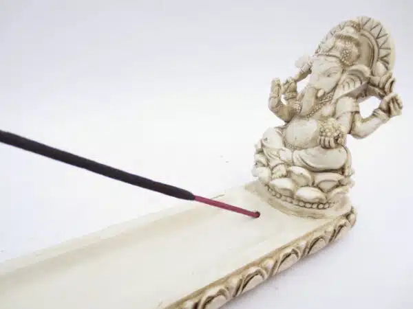 Incence holder Ganesha white