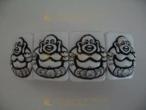 Laughing Buddha bracelace II White