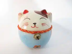 Lucky cat pink & yellow