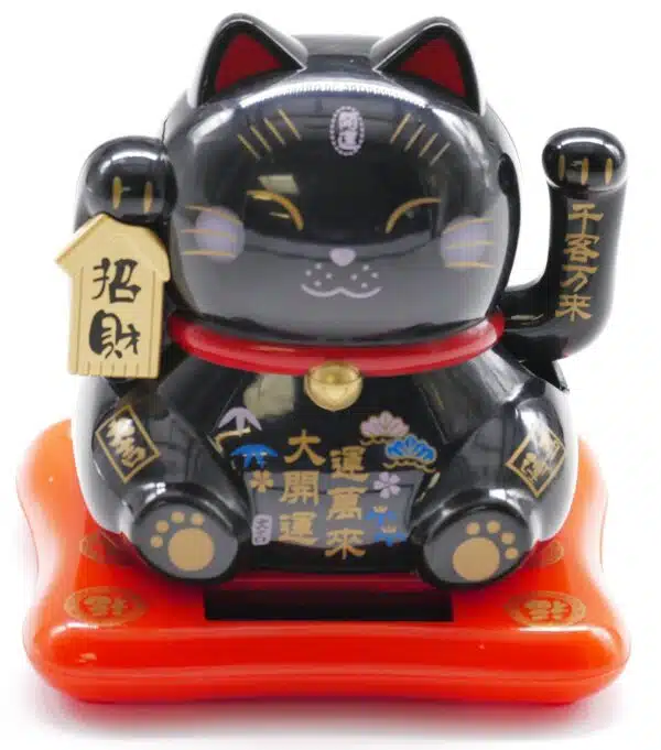 Lucky Cat Solar Light - Black (I)