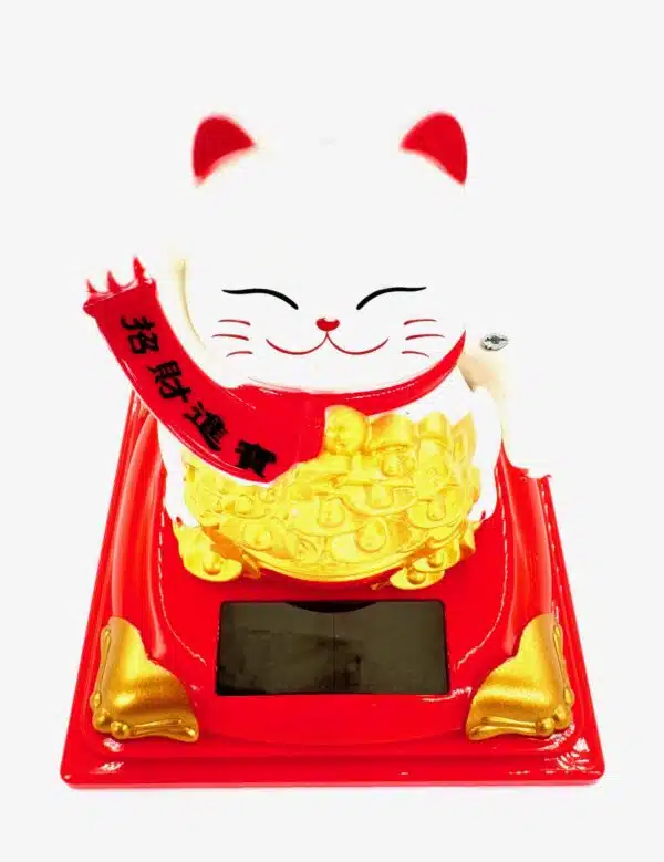 Lucky Cat Solar Light - White (II)