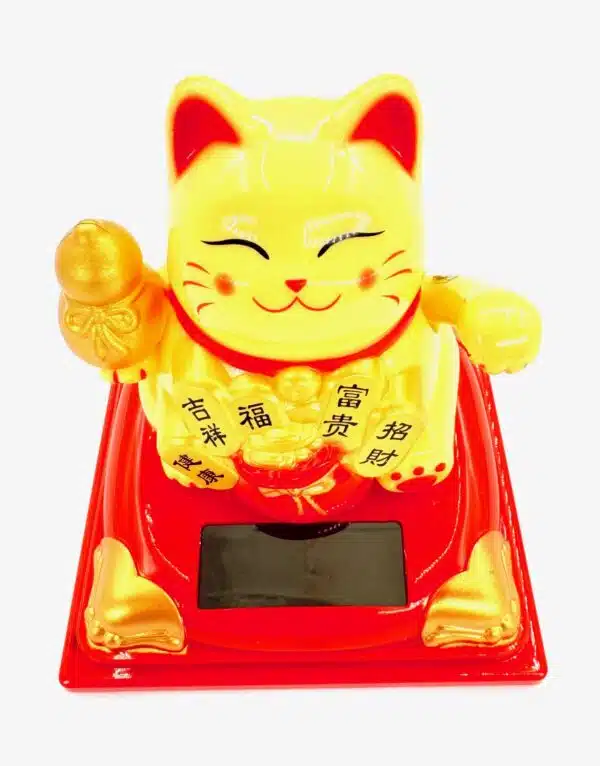 Lucky Cat Solar Light - Yellow (I)