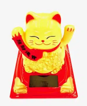 Lucky Cat Solar Light - Yellow (II)