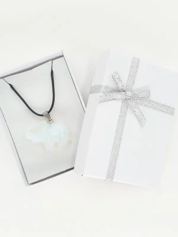 Luxury Elephant Pendant Necklace - Opalite