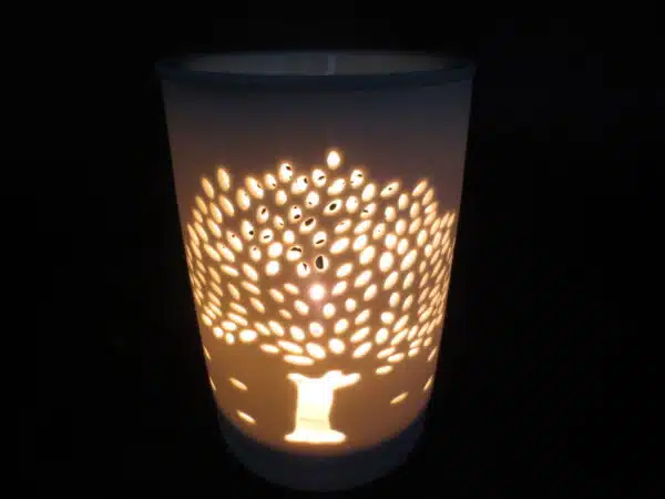 Oil burner Tree of Life - White