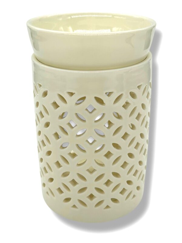 Oil Burner White with Bowl