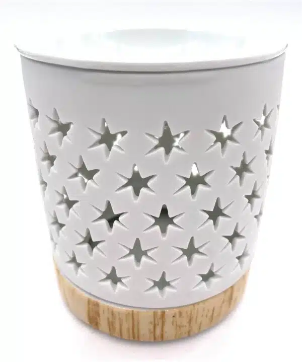 Oil burner white with stars