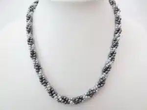 Silver beads neckalce