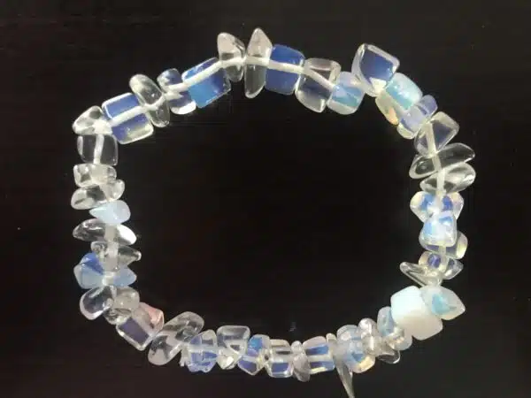 Thin gemstone bracelets Opalite (12 pieces)