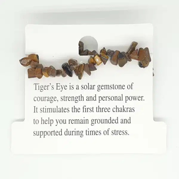 Thin gemstone bracelets Tiger eye (12 pieces)