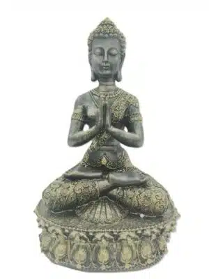 Tibetan Buddha Statue - Gold & Black