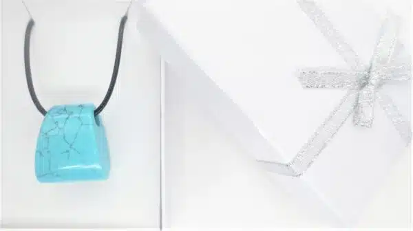 Trapezoid Pendant Necklace - Turquoise