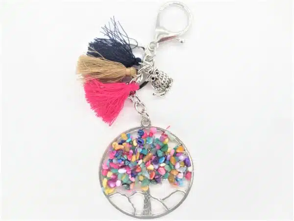 Tree of Life keychain 7 chakra