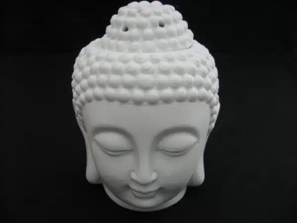 White Buddha head oilburner