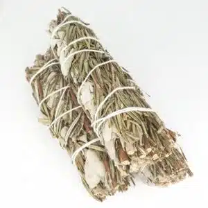 White Sage & Rosemary Smudge Stick 12cm (3 x 25-30g)