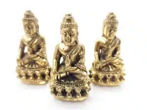 Wholesale - Bronze Buddha with vase set of 3