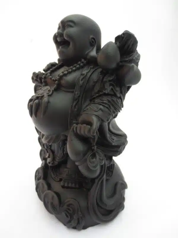 Wholesale - Buddha Black standing with lucky coins