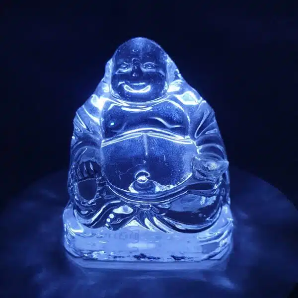 Wholesale - Crystal glass Chinese Buddha with chain