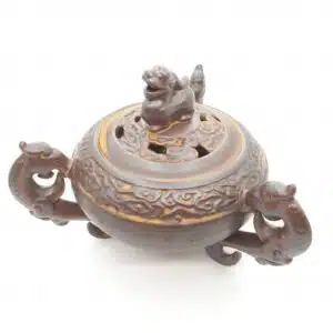 Wholesale - Luxury Resin Burner - Brown pot with 3 handles