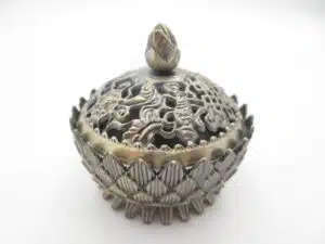 Wholesale Tibetan Lotus Grain Incense Burner Small Brass Bronze